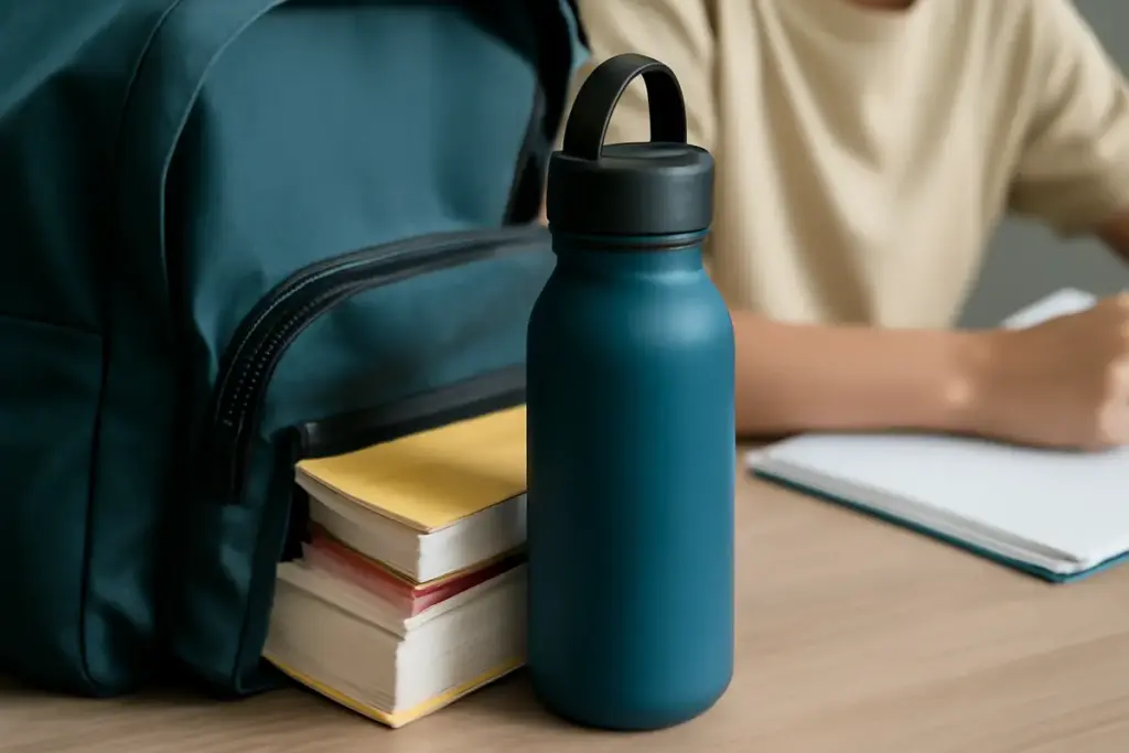 Borracce per studenti: il dettaglio che evita le perdite in borsa e protegge libri e quaderni