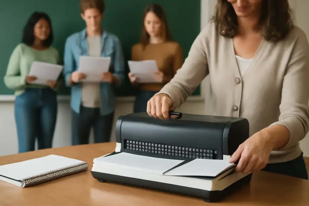Rilegatrice a spirale per lavori di classe: risparmia tempo nelle presentazioni di gruppo