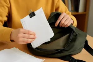 Come raggruppare fogli e appunti sciolti nello zaino? La soluzione veloce per studenti distratti