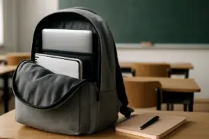 Zaini scuola superiore con tasca laptop imbottita: sicurezza per dispositivi e note pratiche