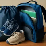 Sacchetti porta scarpe per scuola: la soluzione igienica che evita disordine nello zaino